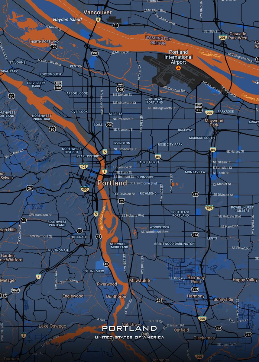 Portland USA Poster By Gab Fernando Displate 92222f5f65d6a3ea8b8d6615f2189f02 5df3ad0c3913093ef61223a0be8d07bb 