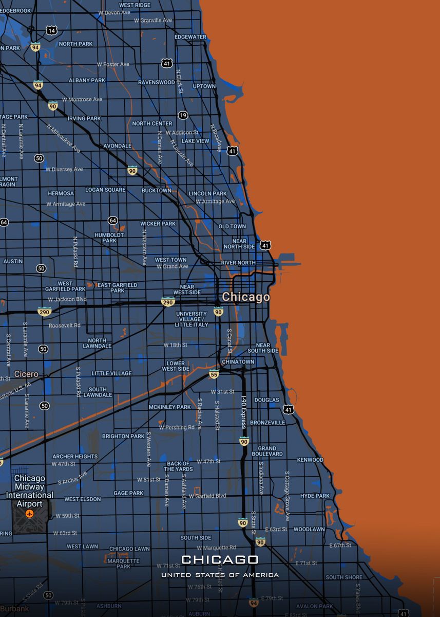 Chicago USA Poster By Gab Fernando Displate E7b89a76318fe948be42cec327b42d72 902a3e163a590e3e6dc6b10bd1620f12 