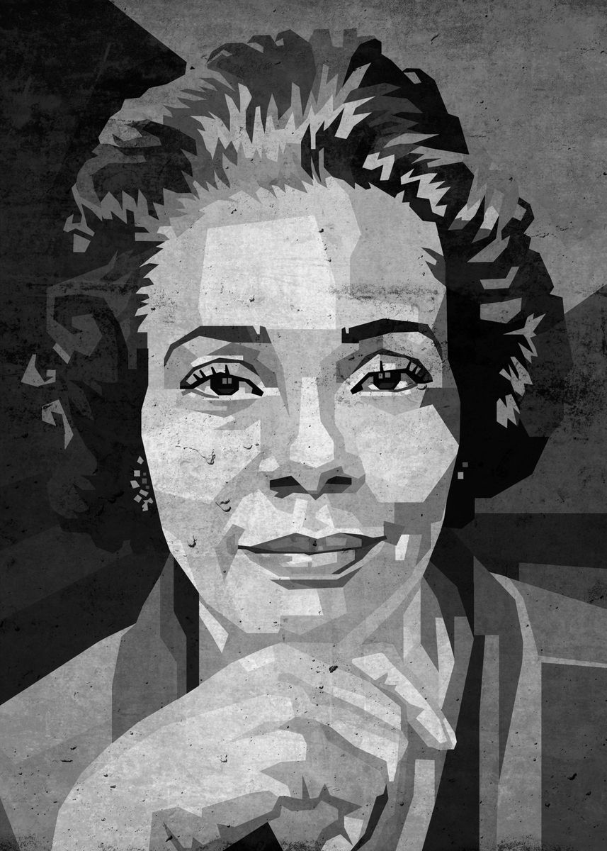 'Coretta Scott King' Poster, picture, metal print, paint by Acongraphic ...