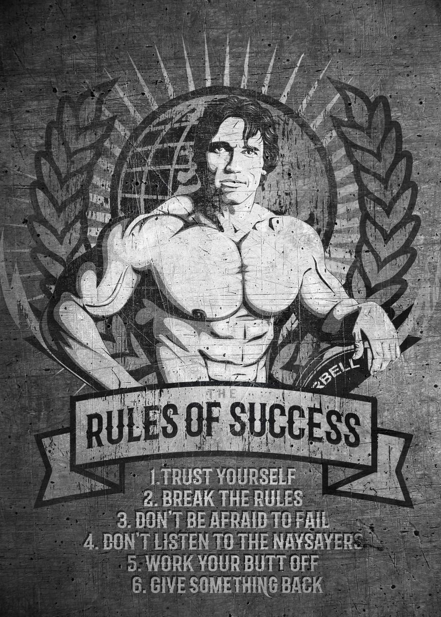 'Rules of success' Poster by М Dam | Displate