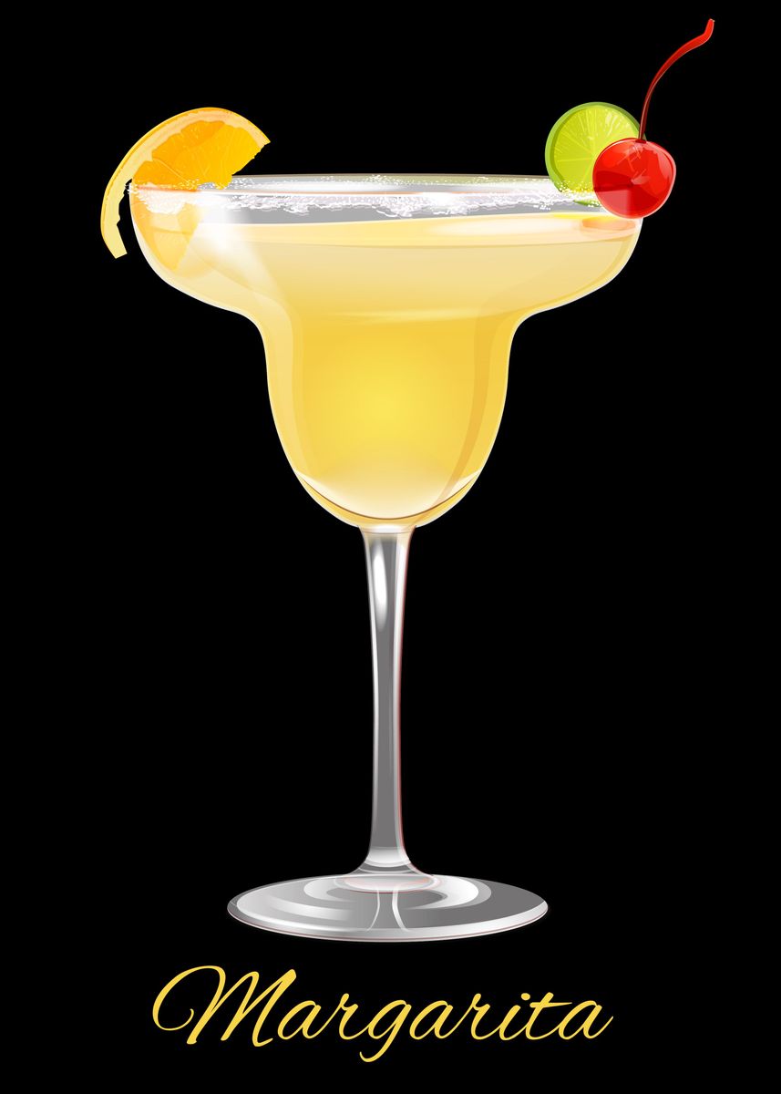 'Margarita black' Poster by dmc 696 Displate