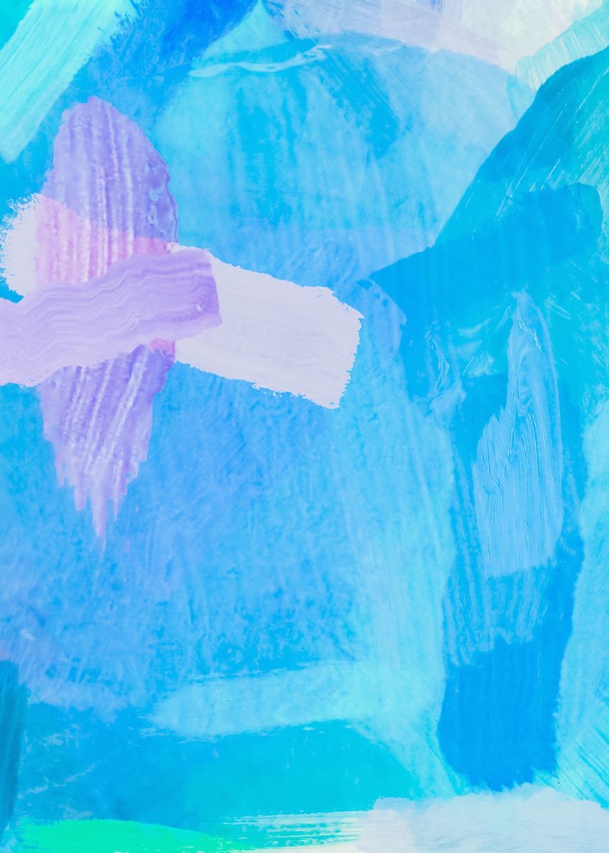 'brush painting abstract' Poster by timmy LA Displate