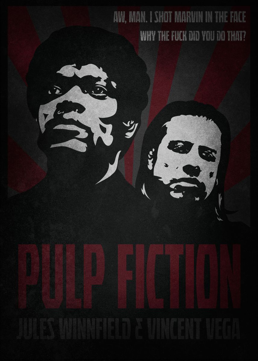 'Pulp Fiction' Poster by BB Design | Displate