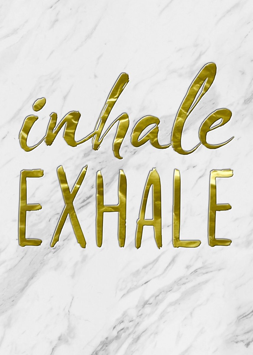 'Inhale Exhale' Poster, picture, metal print, paint by Christian Strang ...