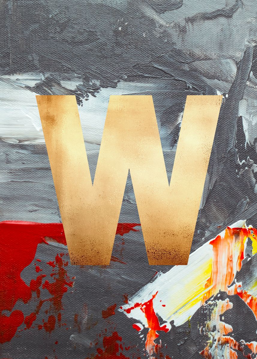 'LETTER W' Poster by EKGH ArtStudio | Displate