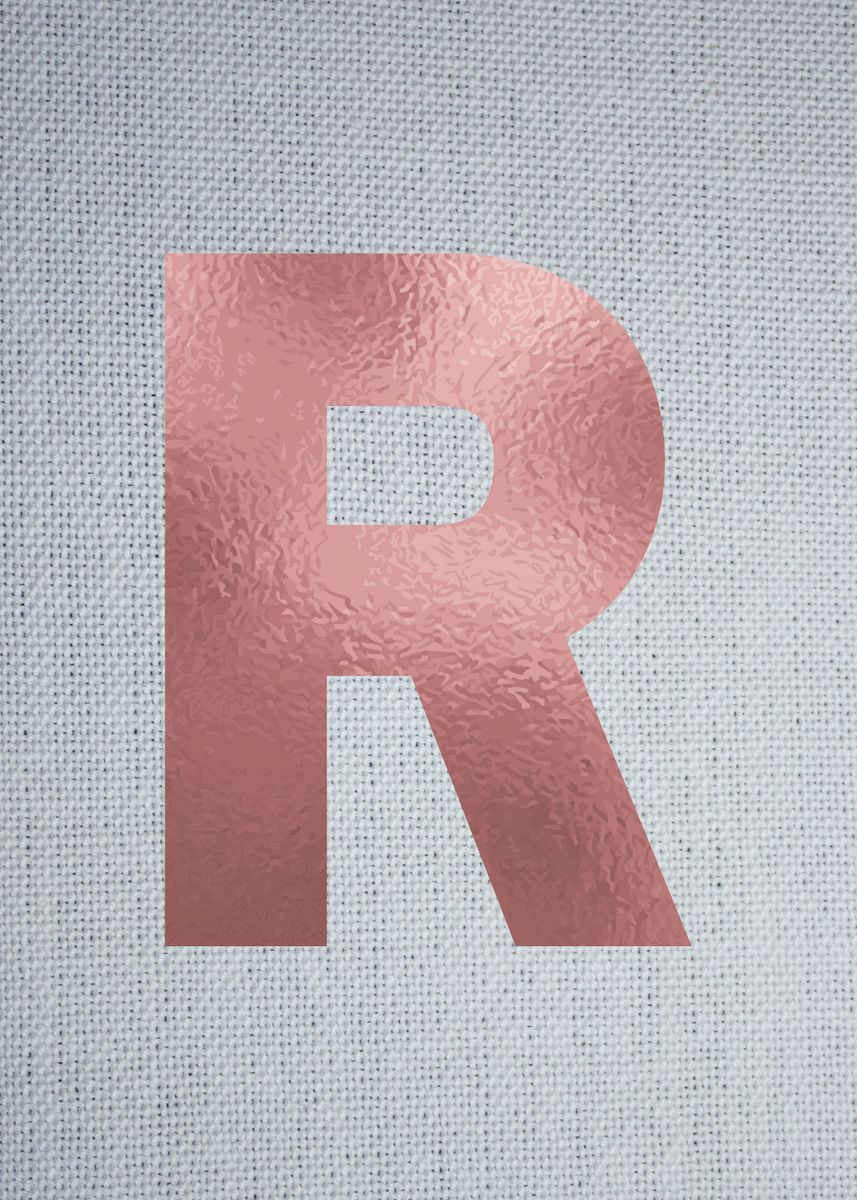 'LETTER R' Poster by EKGH ArtStudio | Displate