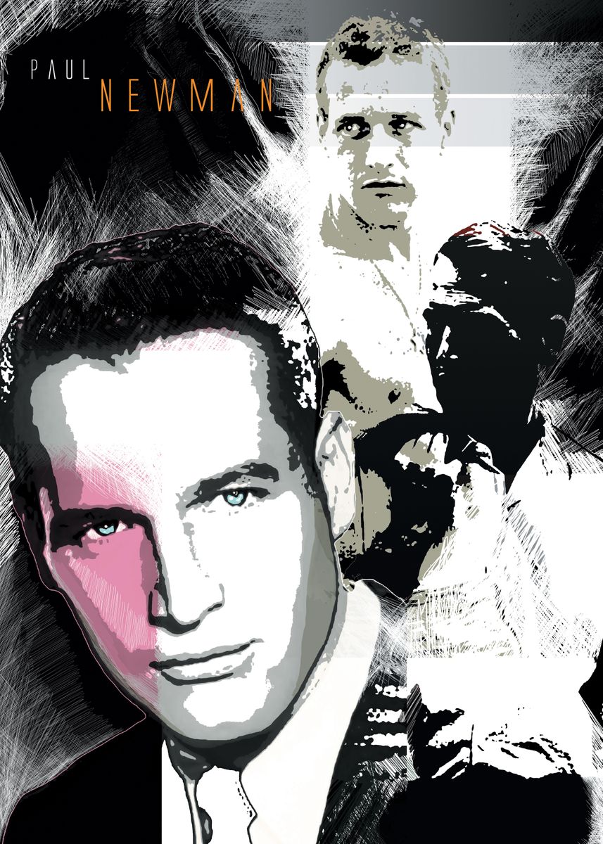 'Paul Newman' Poster by Robert Forbes | Displate