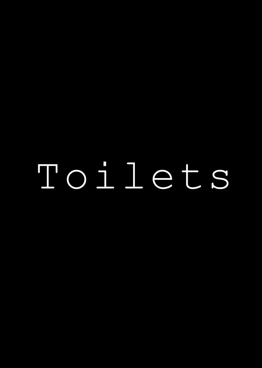 'Toilets' Poster by Don Mario Displate