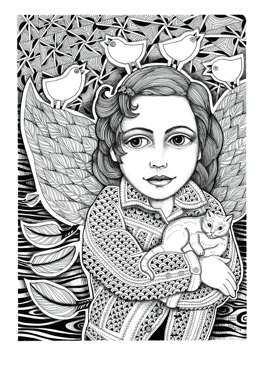 'Angel graphics 15' Poster by Lilianna Batory Displate