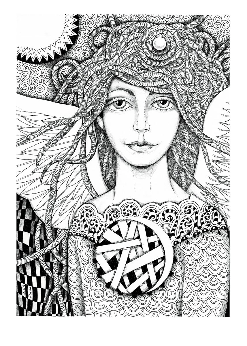 'Angel graphics 4' Poster by Lilianna Batory Displate