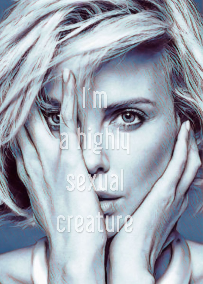 Charlize Theron Creature' Poster, picture, metal print, paint by arturo  parra | Displate