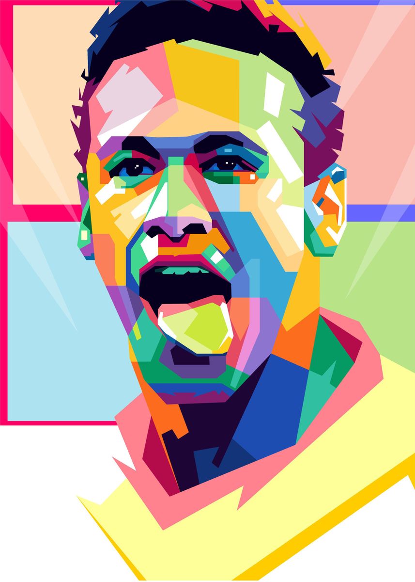 'Neymar Jr WPAP Art' Poster, picture, metal print, paint by Erik ...