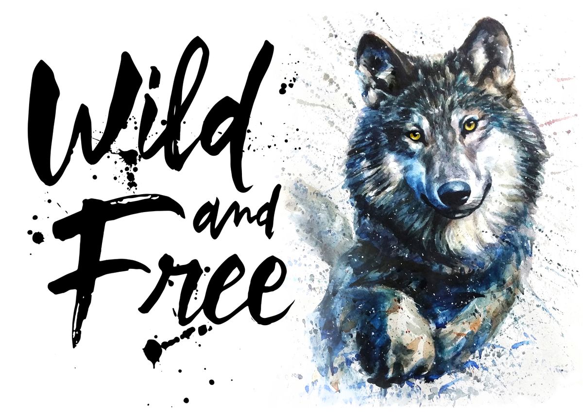 День волка. Надпись Дикие волки. Wild and free с волком. Картинка букв Wild Wolves.