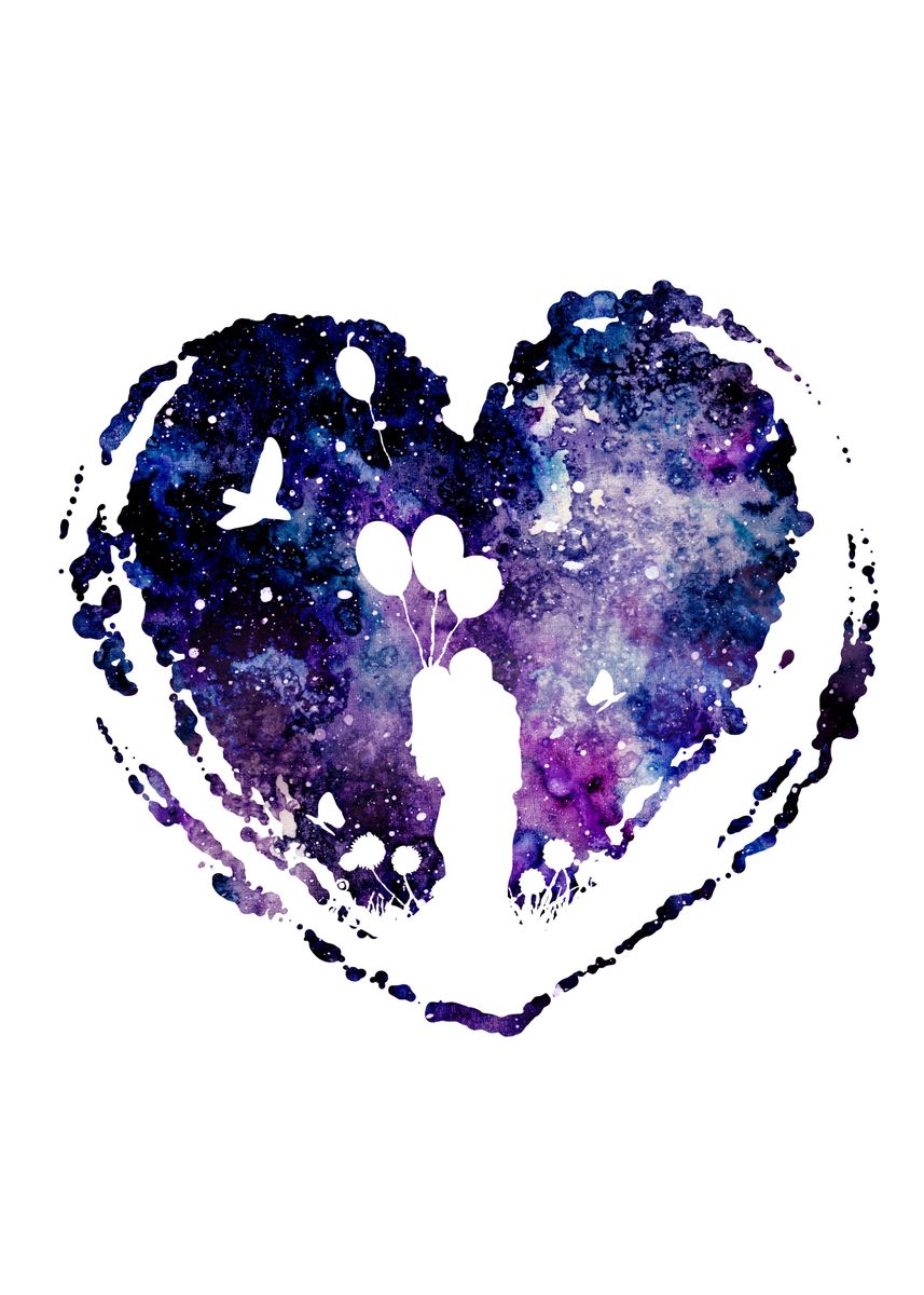 ‘Cosmic Love’ Poster by Ondřej Šponiar | Displate