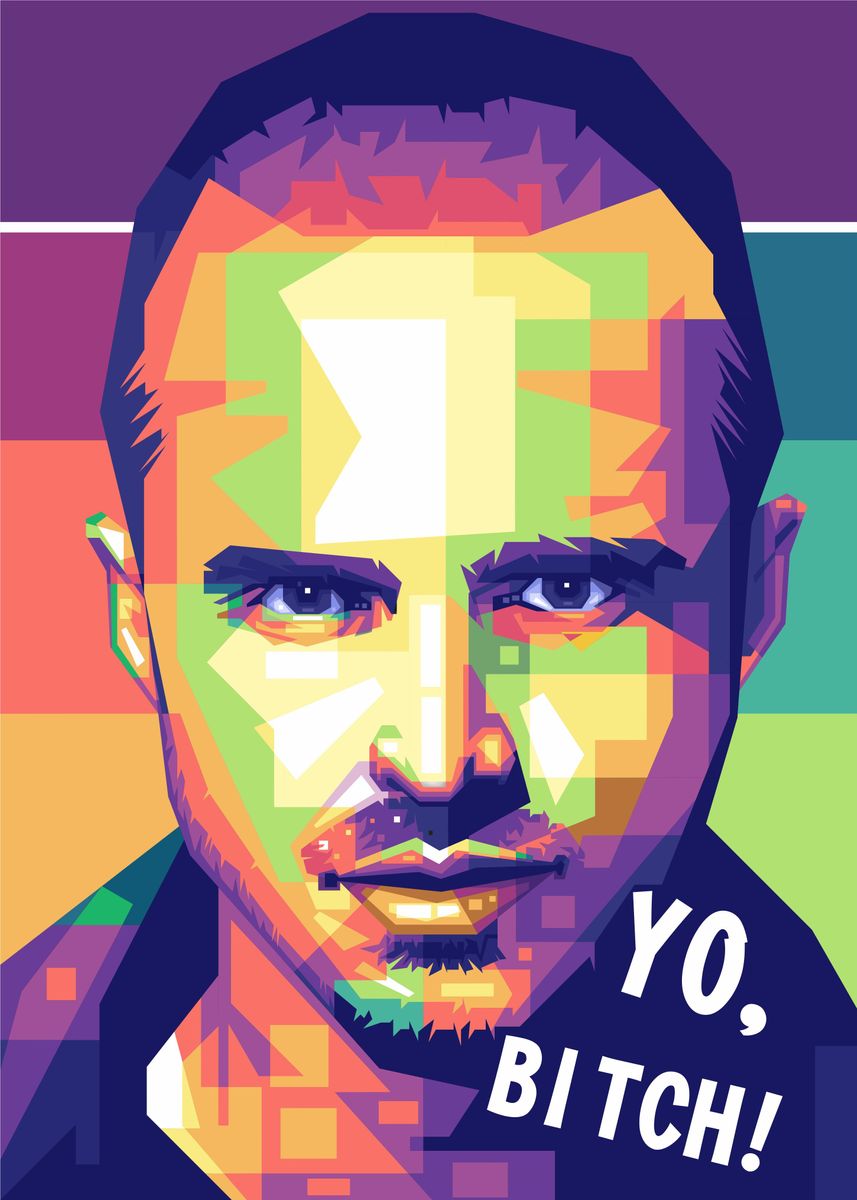 'Jesse Pinkman' Poster, picture, metal print, paint by Wpap Artist ...