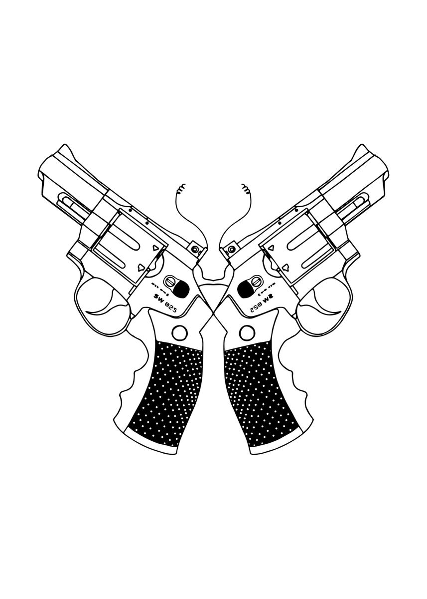 ‘Revolver Butterfly’ Poster by Euglen Xhaferi | Displate