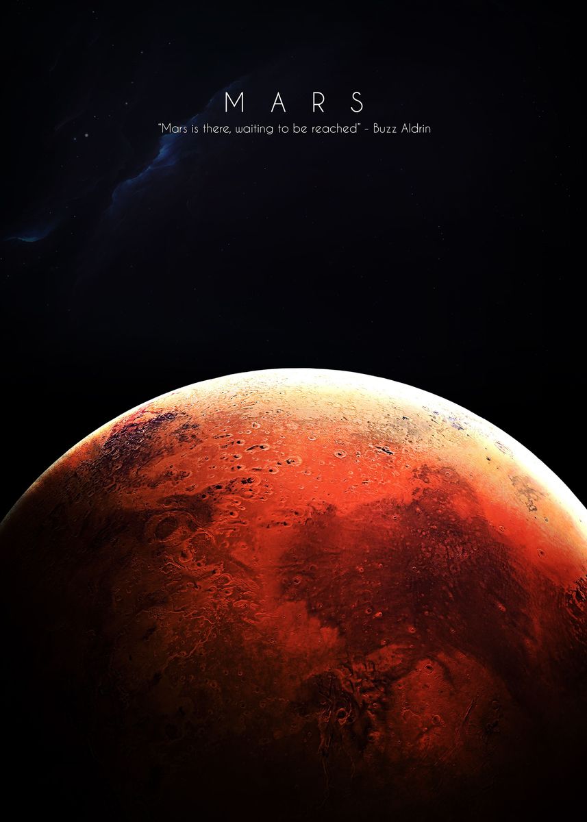 'Mars' Poster, picture, metal print, paint by DOA | Displate