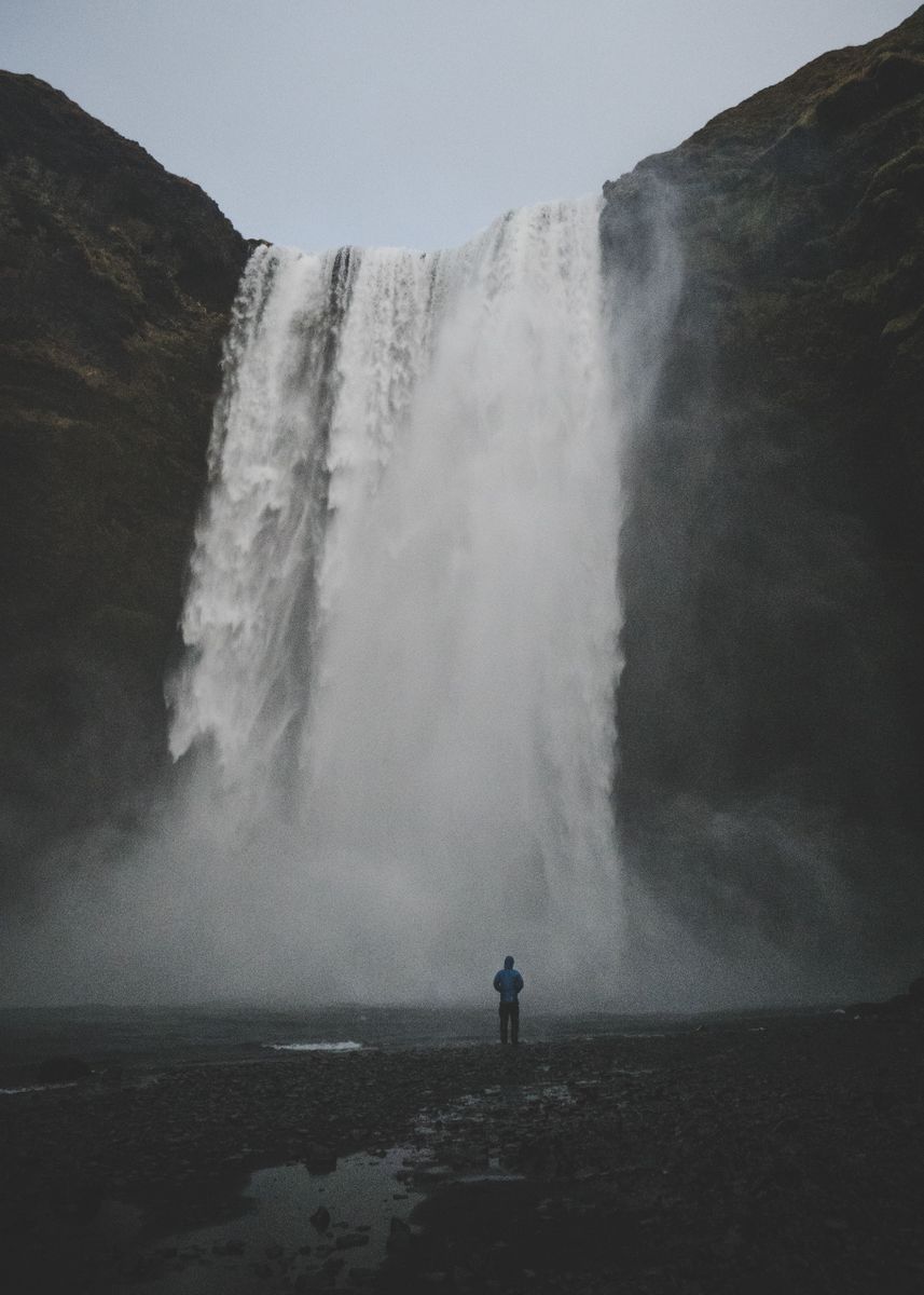 'Mystic Skogafoss Iceland' Poster by Henderson Le | Displate