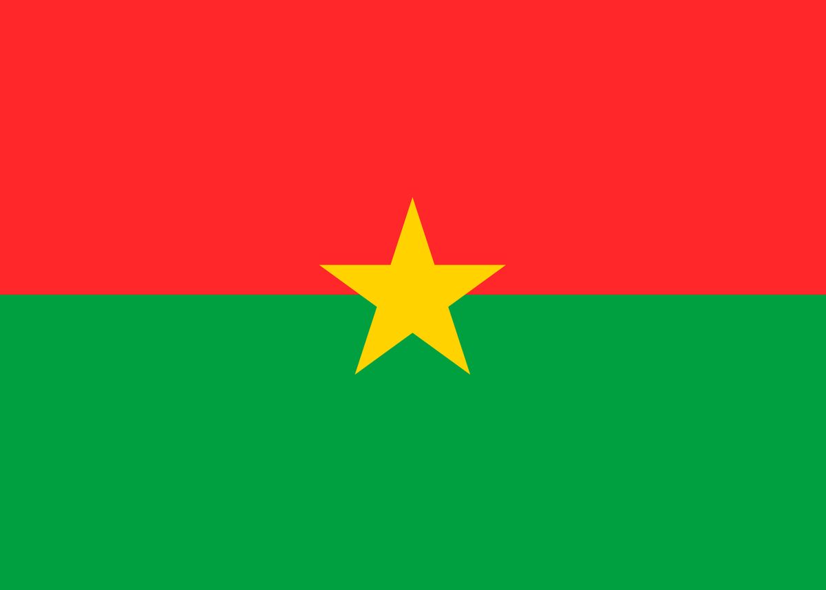 'BURKINA FASO flag' Poster by Maksym Kapliuk | Displate