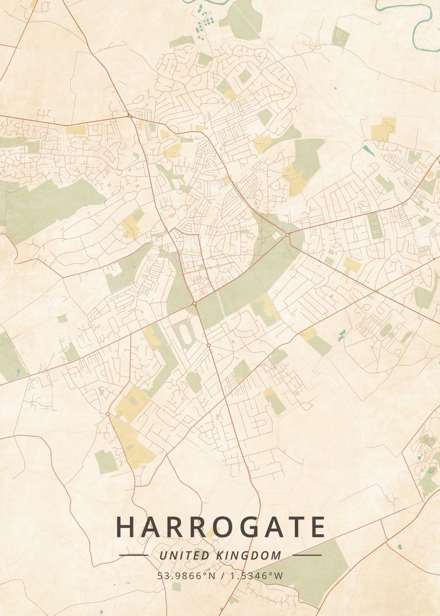 'Harrogate United Kingdom' Poster, picture, metal print, paint by ...