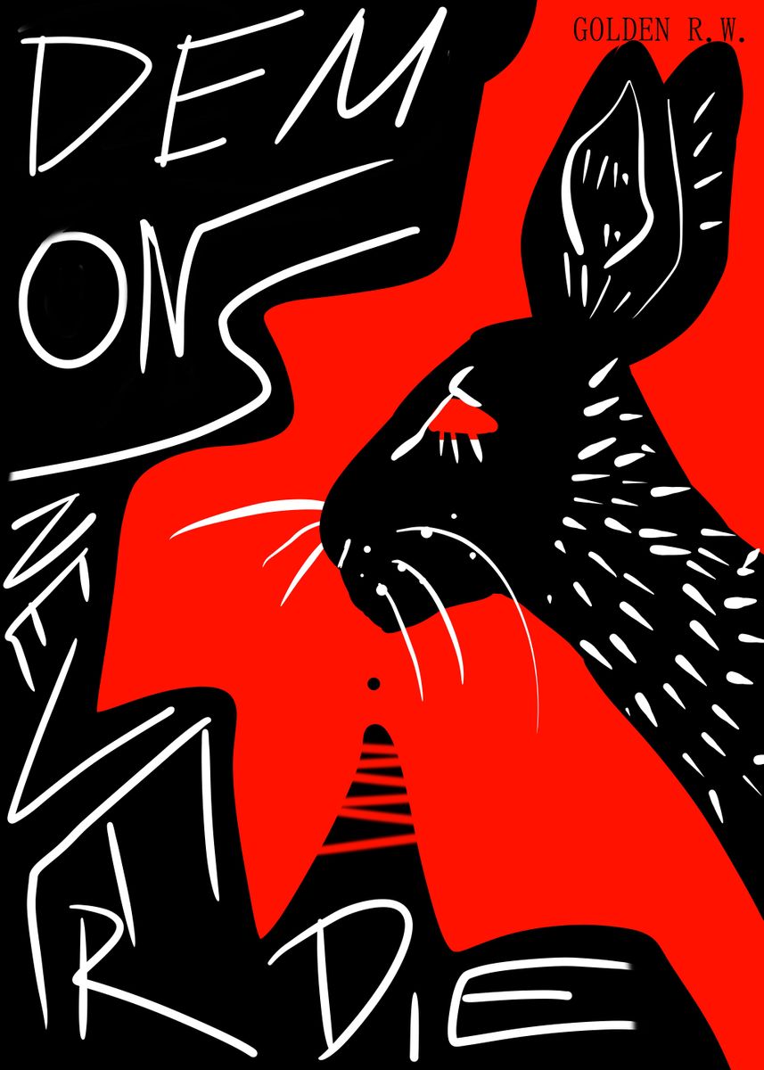 'rabbits know' Poster, picture, metal print, paint by Alicja Leśniak ...