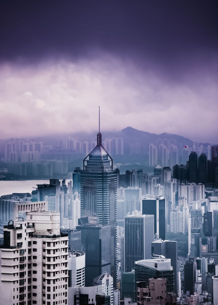 'City 220' Poster, picture, metal print, paint by Jenny B | Displate