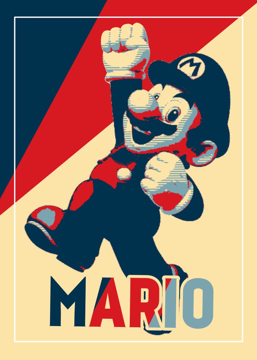 'Mario Hope Style' Poster by Muhammad Nur Alif | Displate