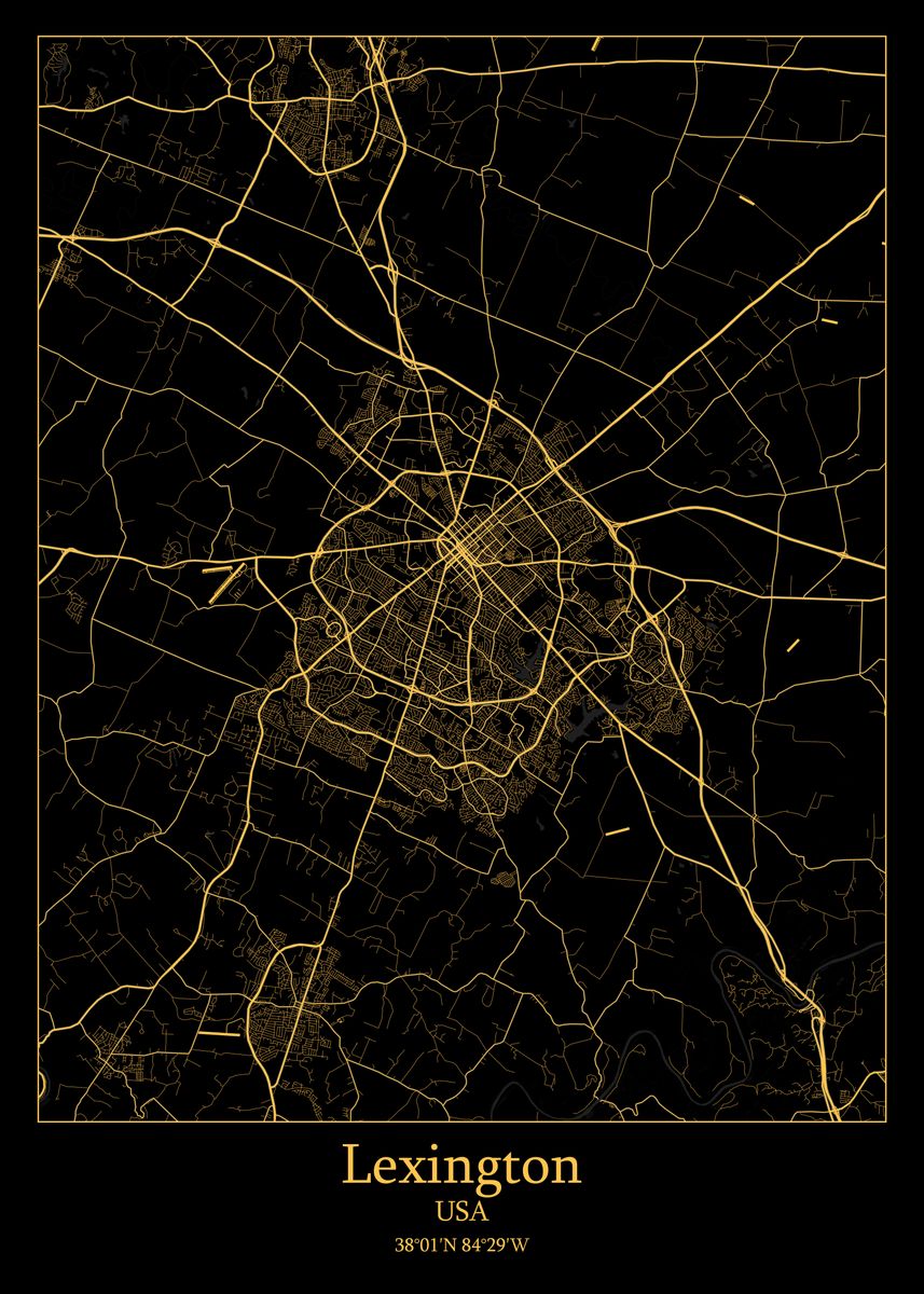 Lexington USA Map Poster By Iwoko Displate 89a823866362152c12a79ecfe27feb7b 2e09a7c40873b768fc8bcd05ebe74633 