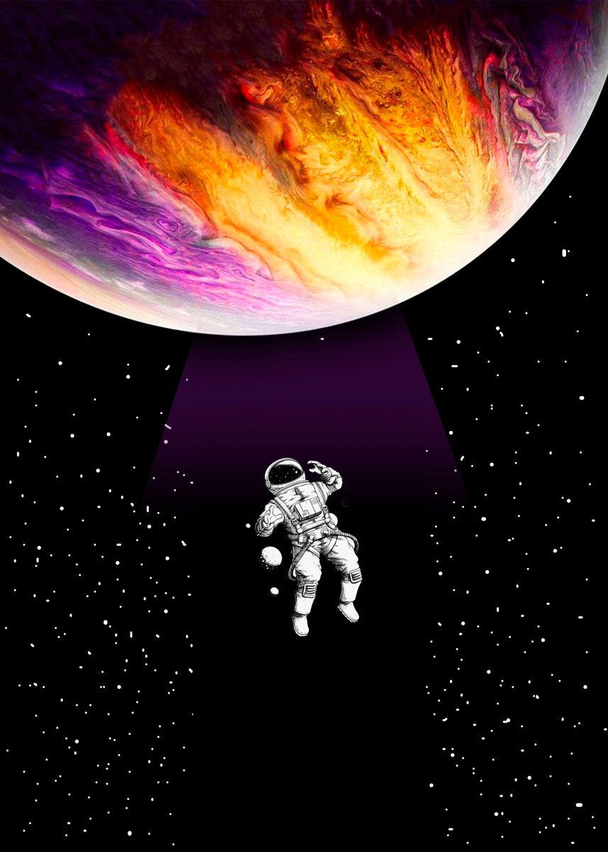 'you are just cosmos' Poster, picture, metal print, paint by Kristina ...