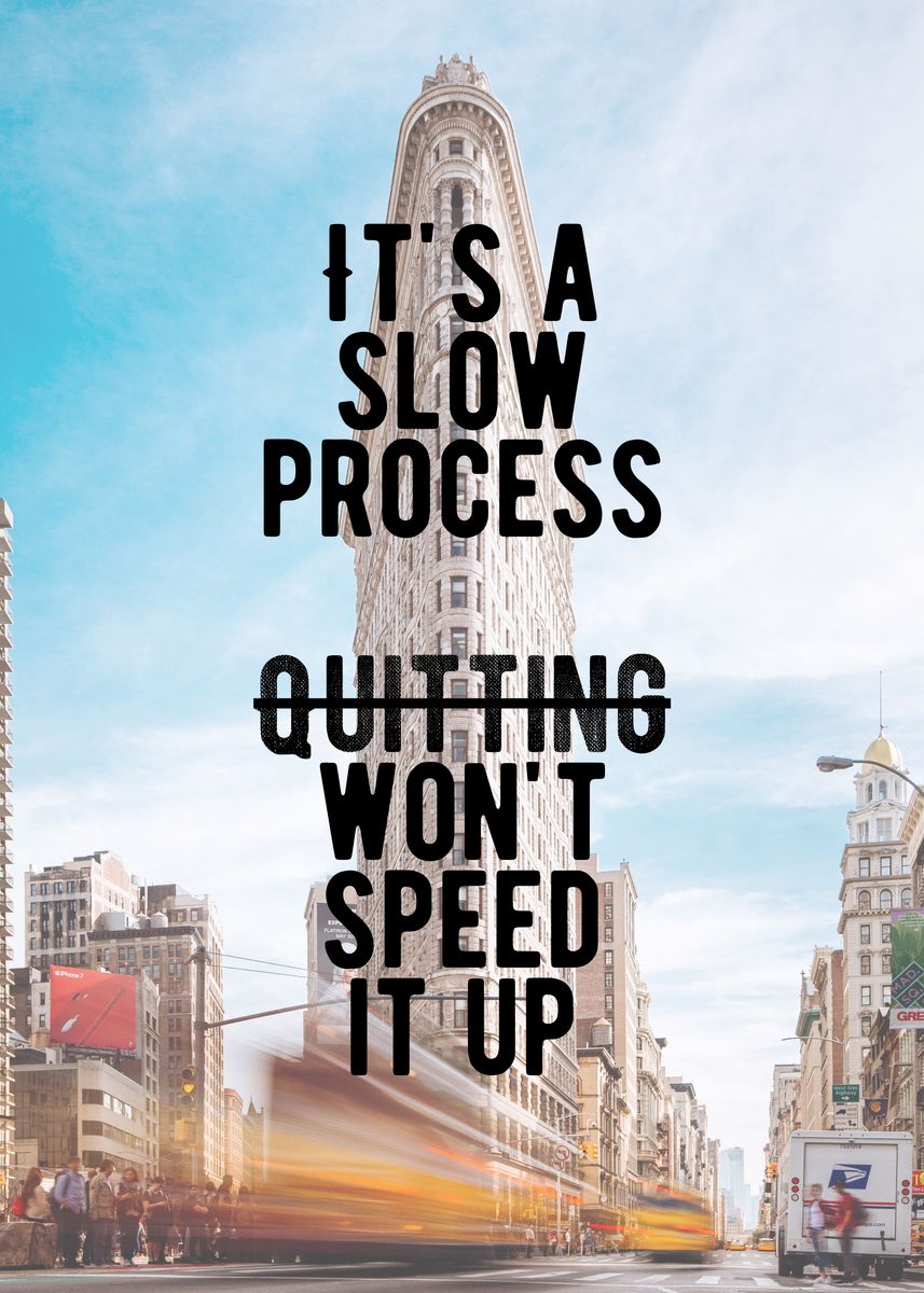 'Stay On Course Quote' Poster by Motivational Flow Displate