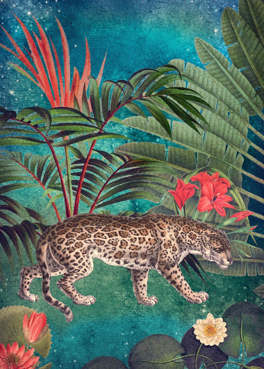'Exotica Collage' Poster by Eva Nev | Displate