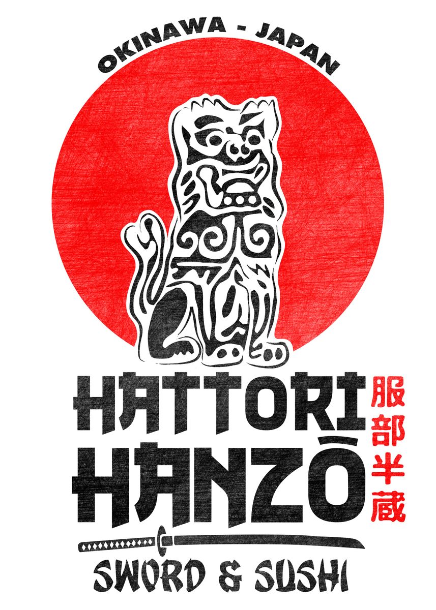 'Hattori Hanzo White' Poster by Melonseta | Displate