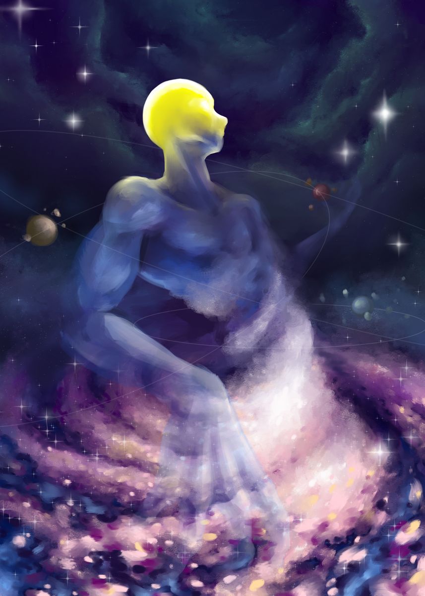 'Birth of the Sun' Poster, picture, metal print, paint by Karolina ...