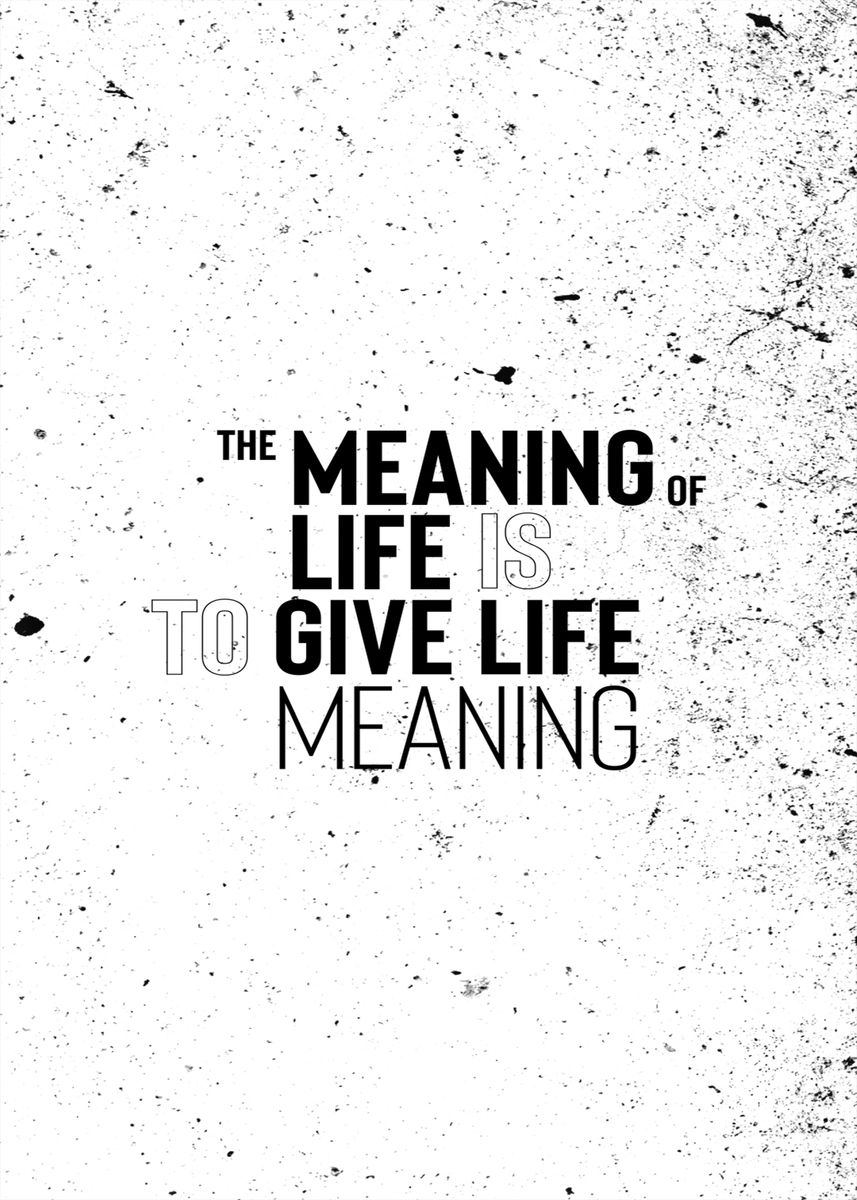 'Meaning of Life' Poster by Conceptual Photography Displate