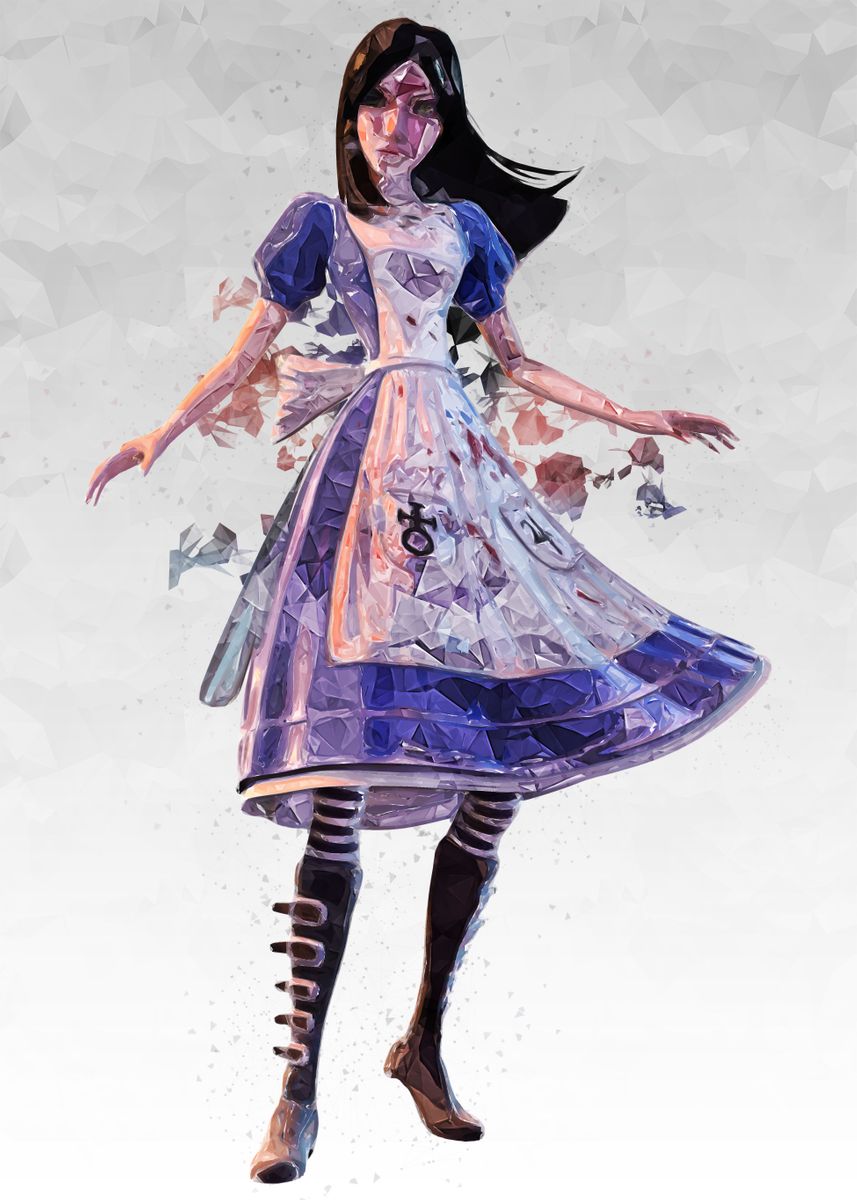 ALICE MADNESS RETURNS Inspired Wonderland Art Print Poster 