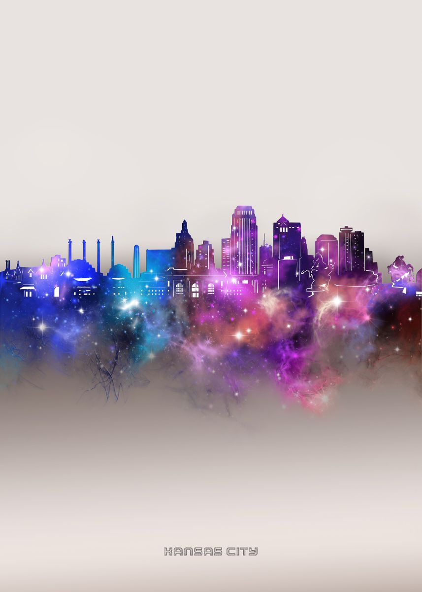 'kansas city galaxy' Poster, picture, metal print, paint by Bekim Art ...