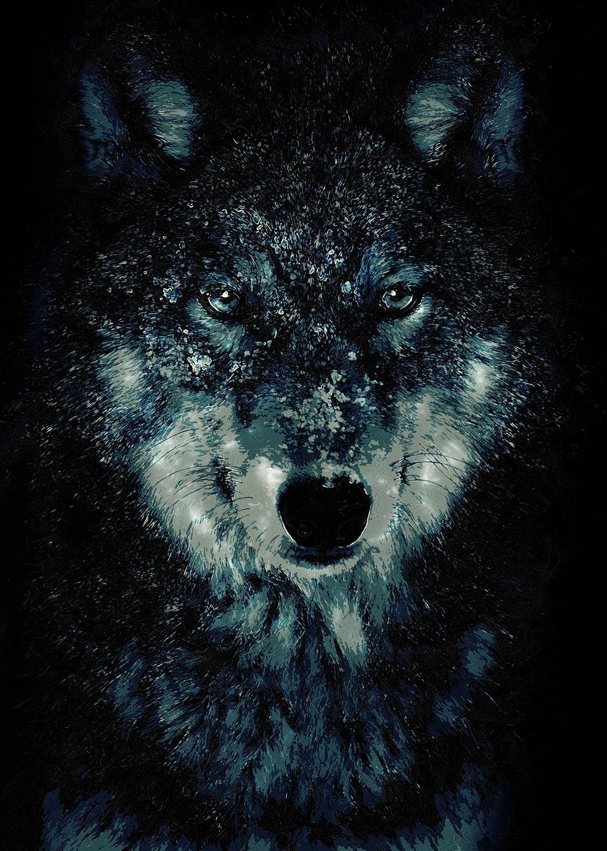 'Wolf 7' Poster by VM Designs | Displate