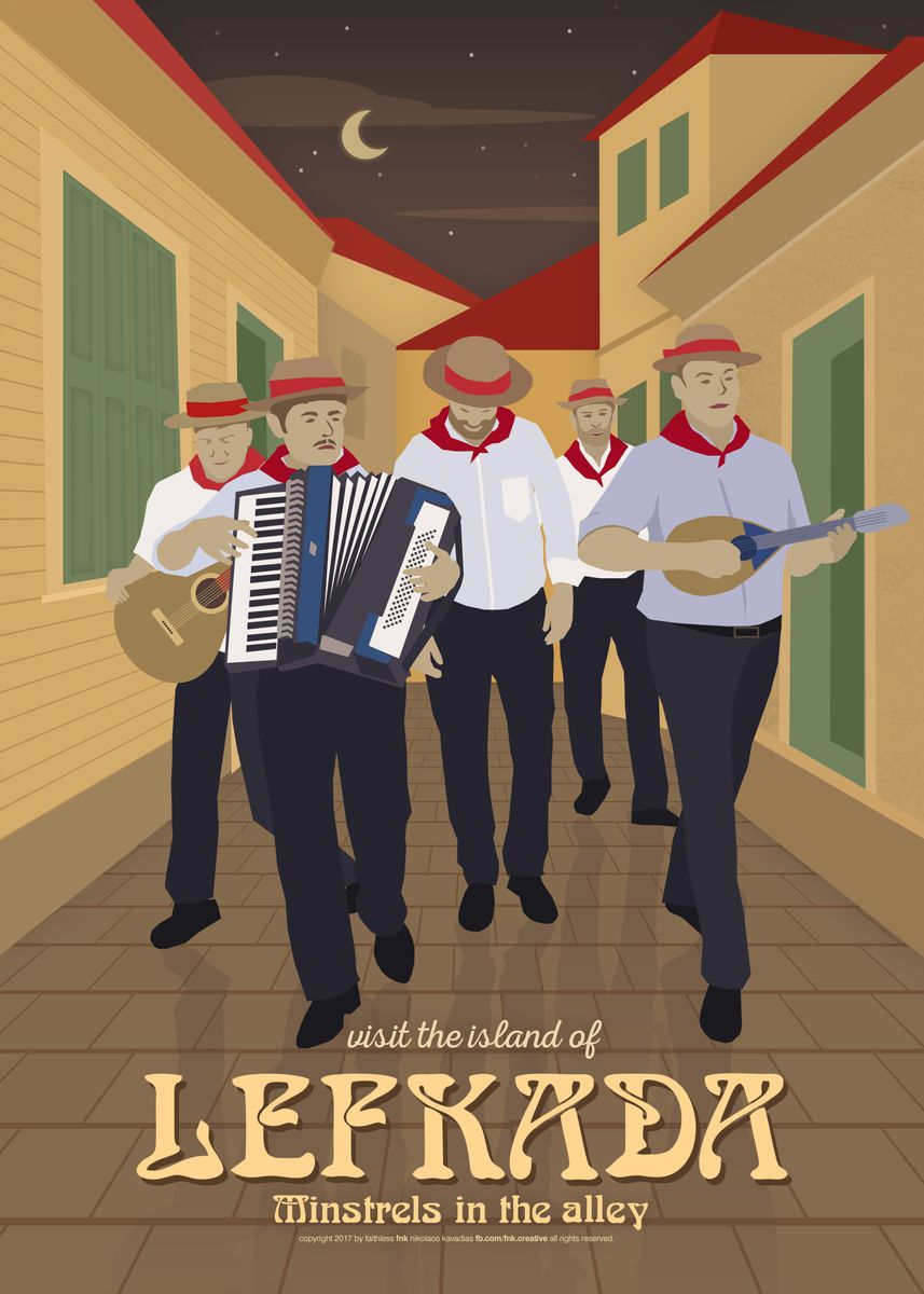 'Wandering Minstrels' Poster, picture, metal print, paint by Nikolaos ...