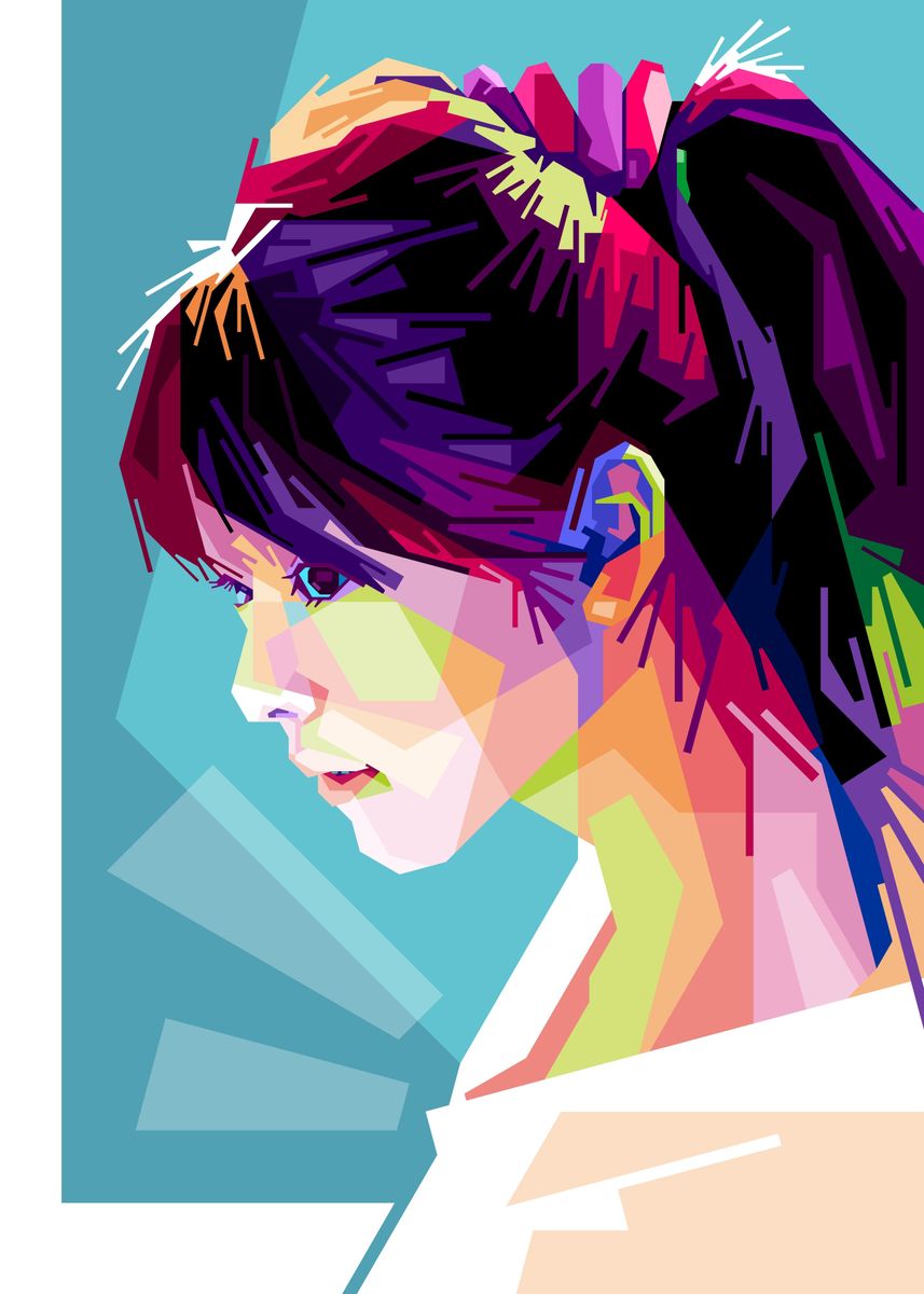 'japanese girl pop art' Poster by romy aditya | Displate