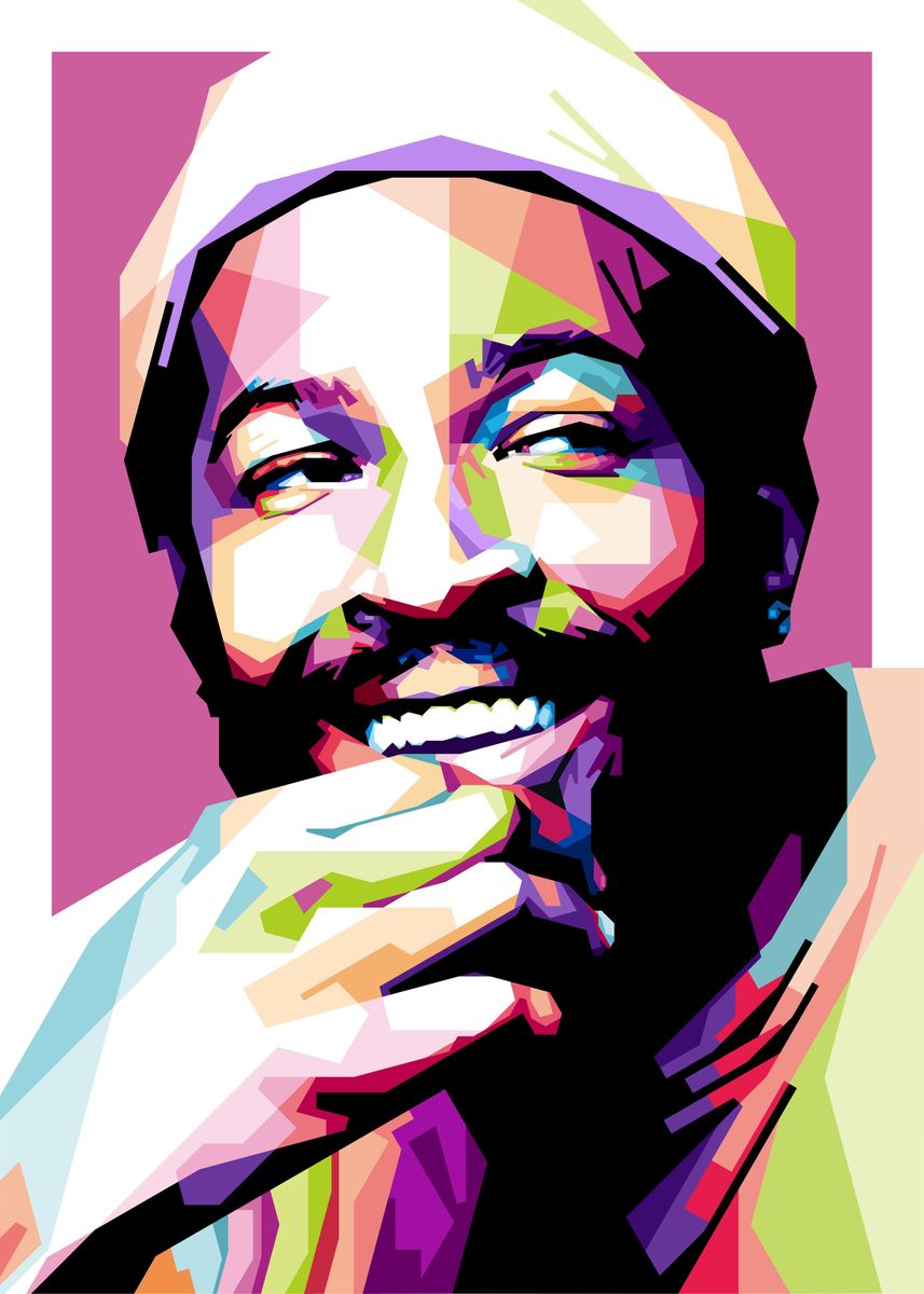 'Marvin Gaye Pop Art' Poster by romy aditya | Displate