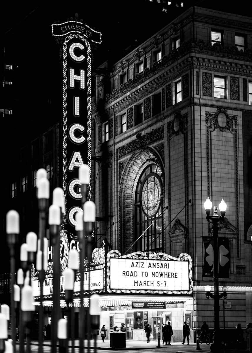 'illuminated Chicago' Poster, Picture, Metal Print, Paint By Done4 