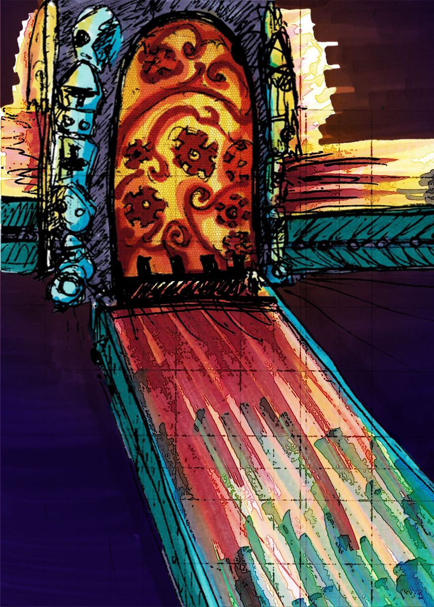 'This Way to Meet your End' Poster by Zackery Turner Displate