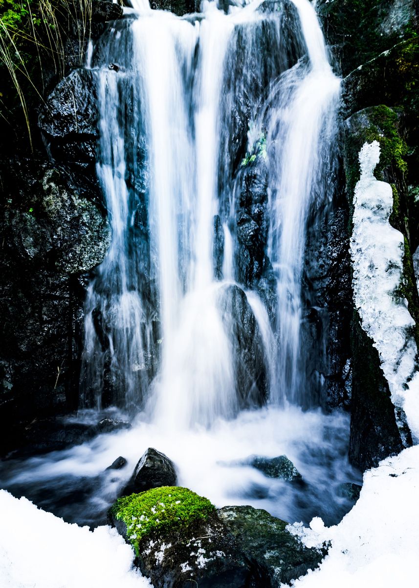 'Early Spring Waterfall' Poster by Nicklas Gustafsson | Displate