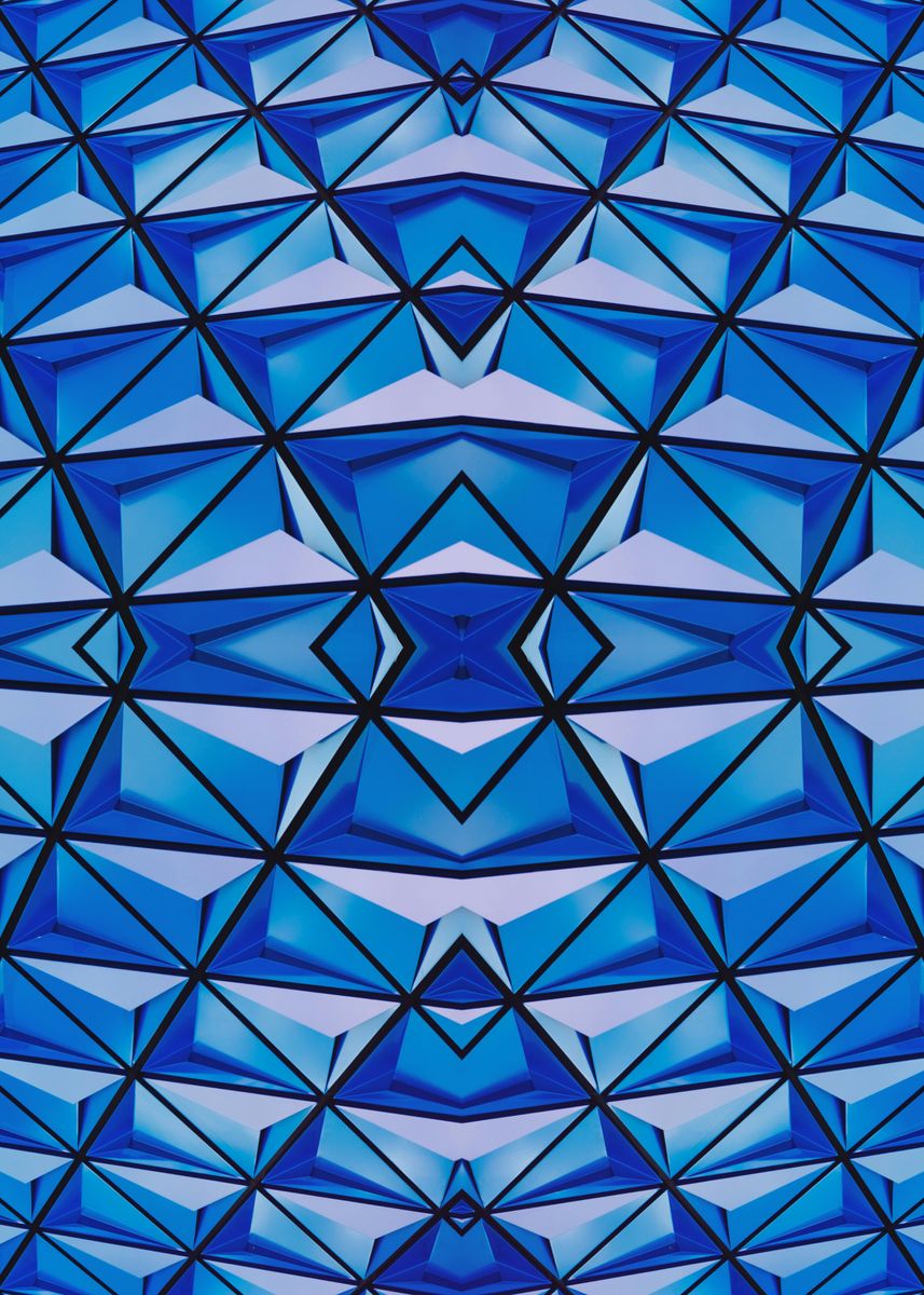 'X Patterns Abstract' Poster, picture, metal print, paint by Mirror ...