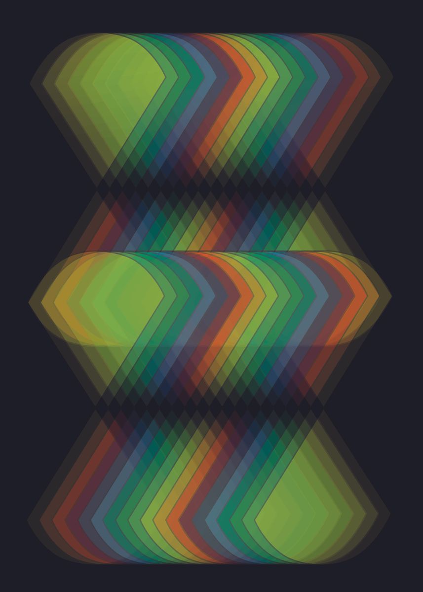 'The Object Conic Dance' Poster, picture, metal print, paint by Marcos ...