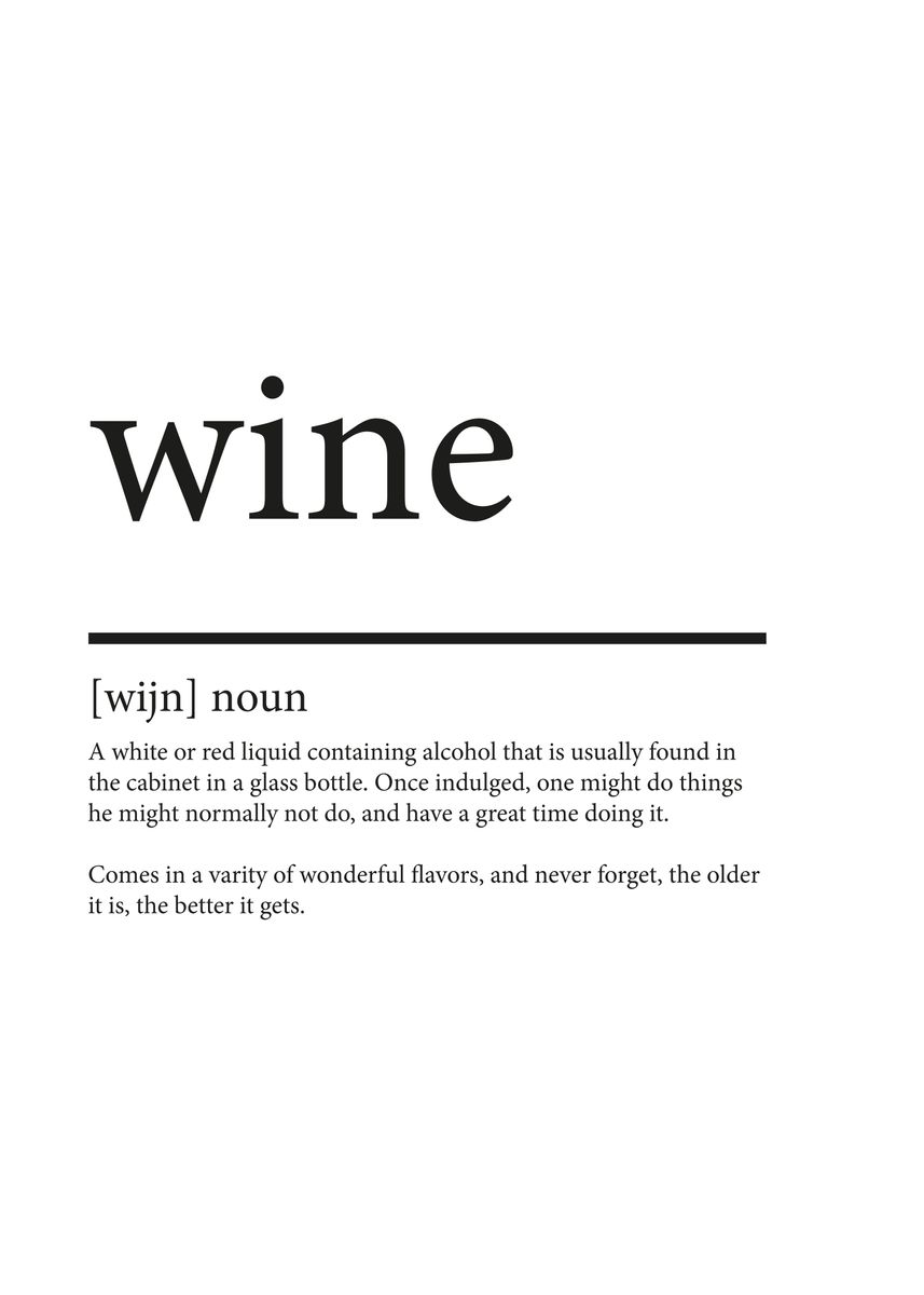'Wine' Poster by Don Mario Displate