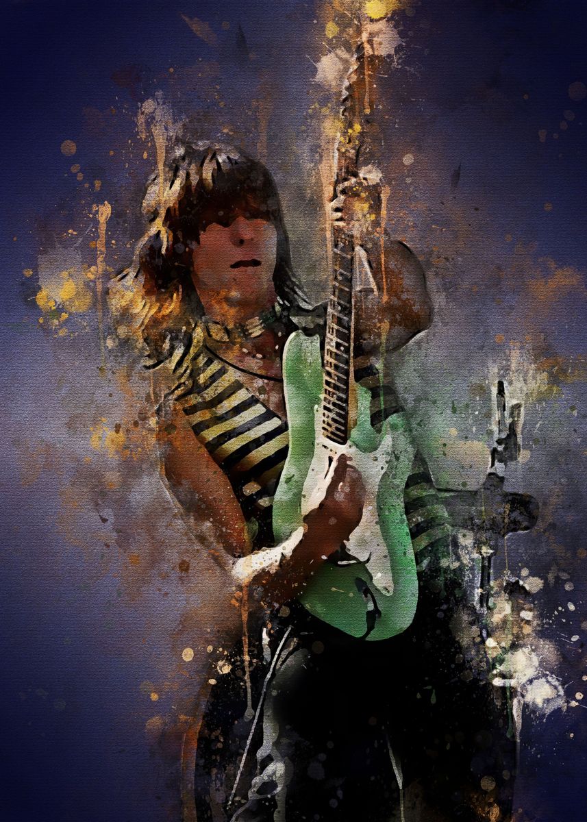 'jeff Beck young ' Poster by Muhammad Irsan | Displate
