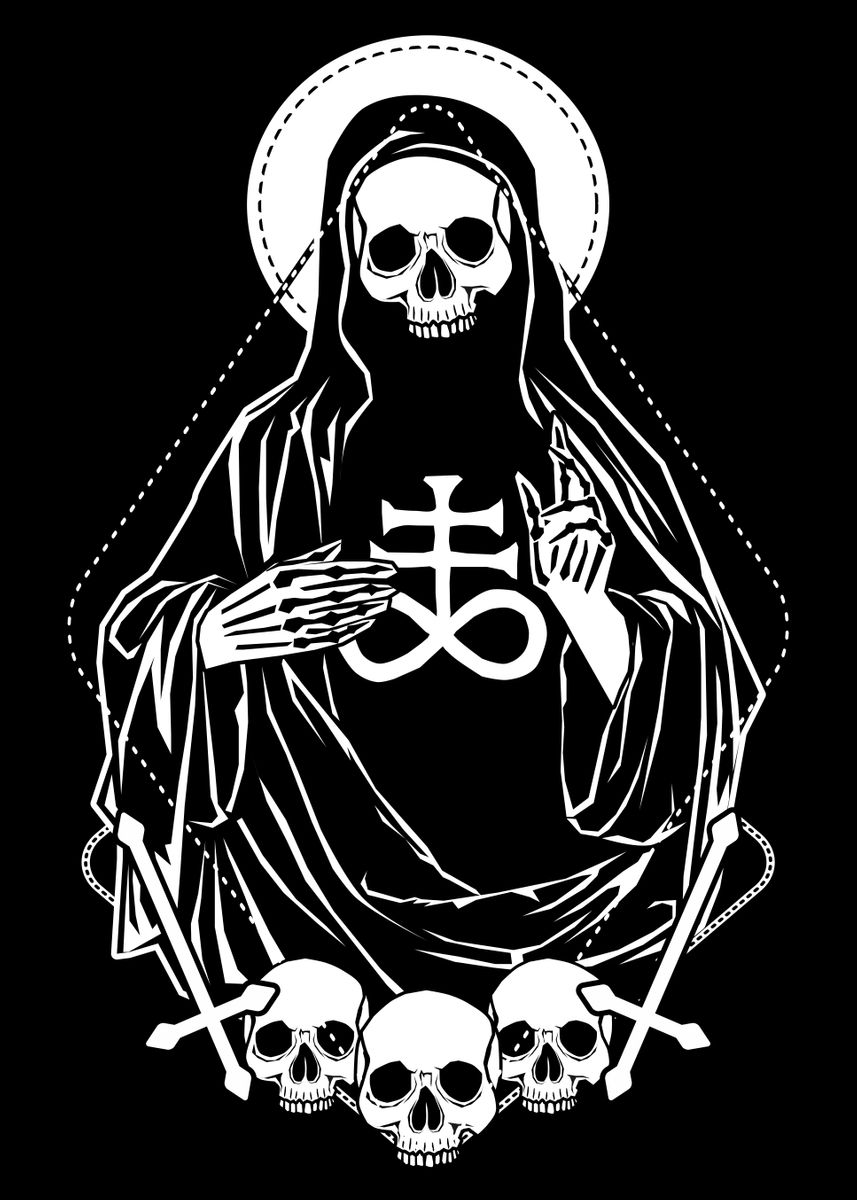 'GRIM the saint of Death' Poster, picture, metal print, paint by ...