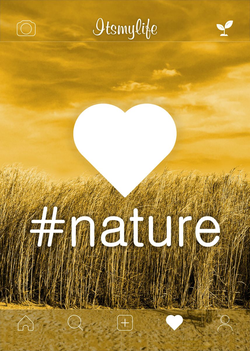 'I Love Nature #2' Poster by Dominique and Dejan I Bluewave Studio ...