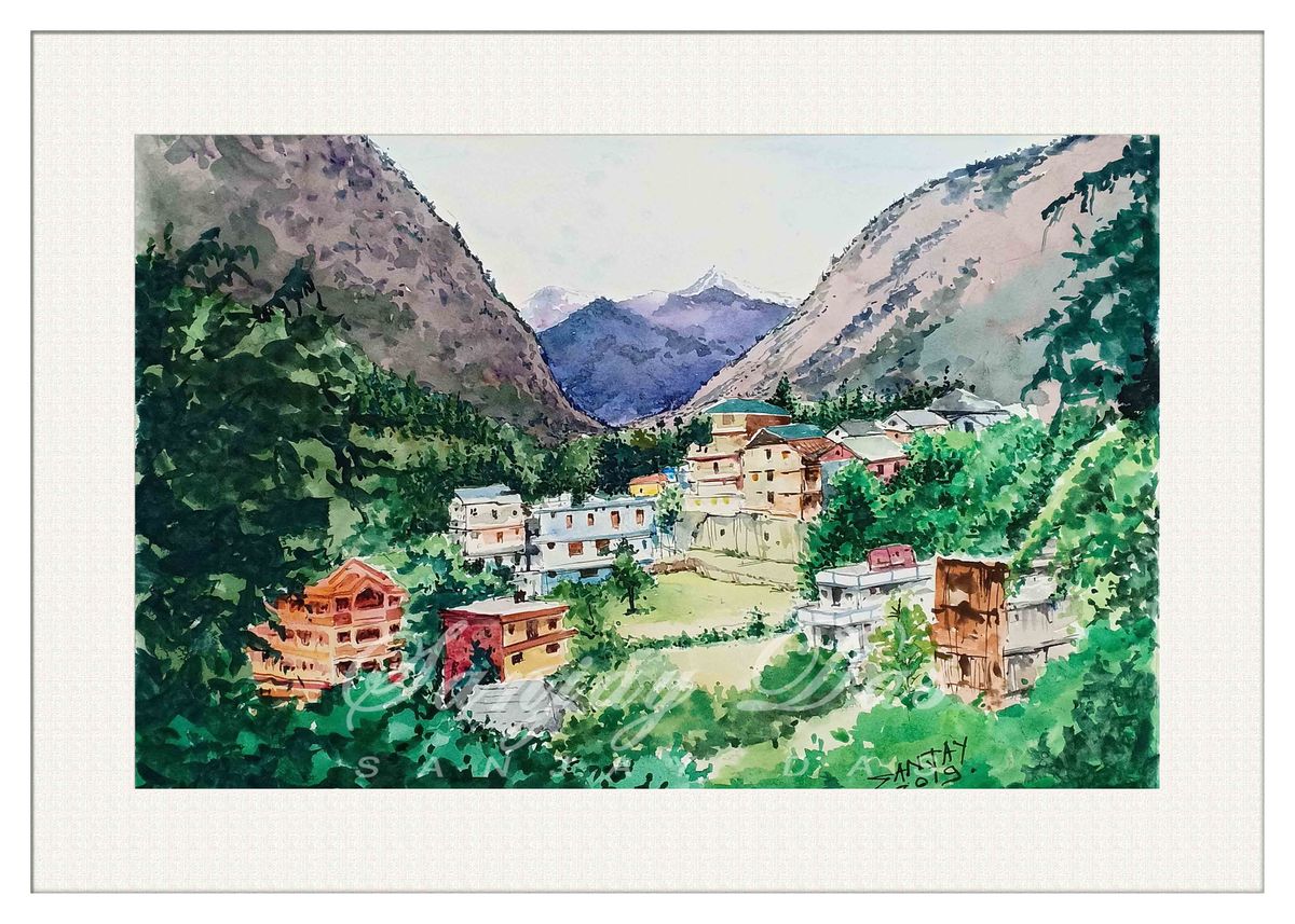 'Kasol village india' Poster by sanjay das | Displate